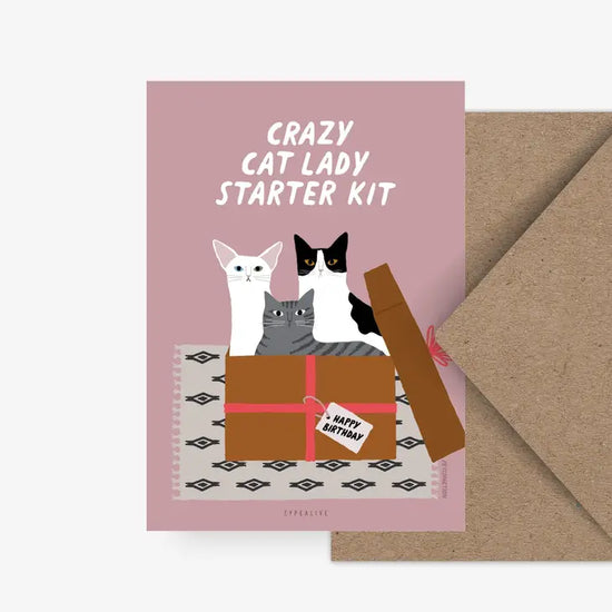 Kaart - "Cats" Birthday Kit