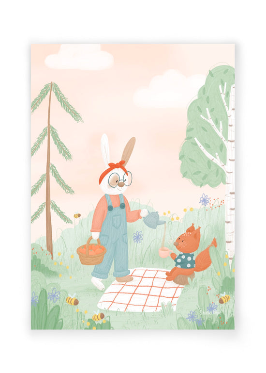 Postcard  -  Spring Picknick