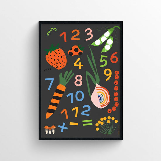 Art Print - Numbers Black
