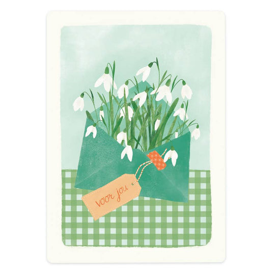 Postcard - Snowdrop For You