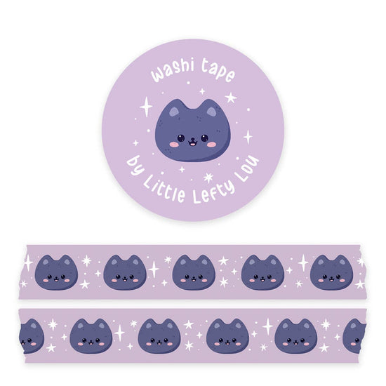 Washi Tape - Cats Purple