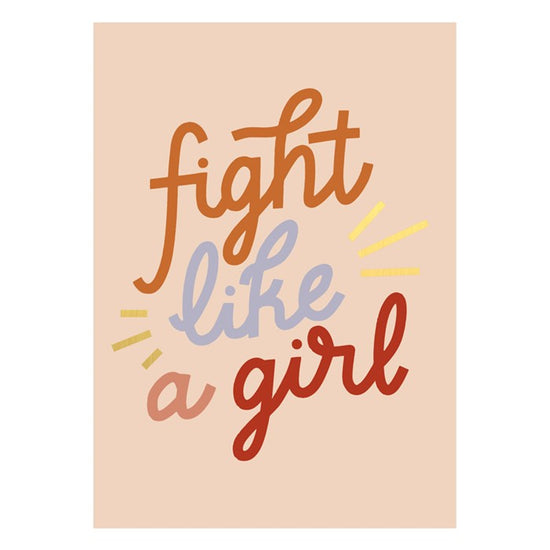 Postkaart - Fight Like a Girl