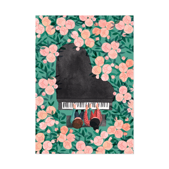 Postcard - Grand Piano