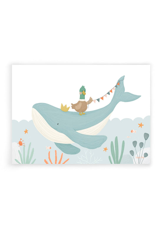 Postcard  -  Whale