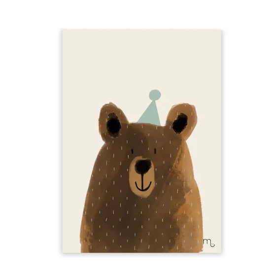 Postcard - Bear Blue