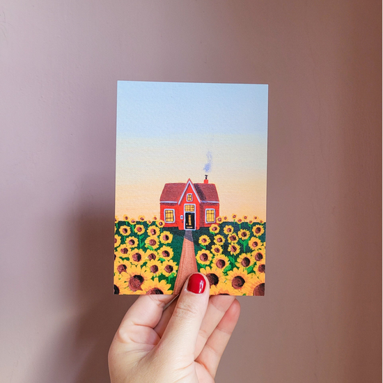 Postcard - Sunflowers