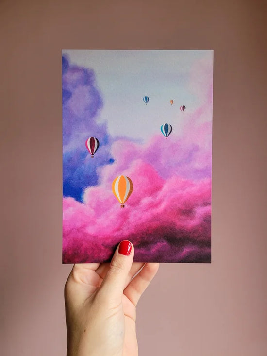 Art Print  A5 - Hot Air Balloons