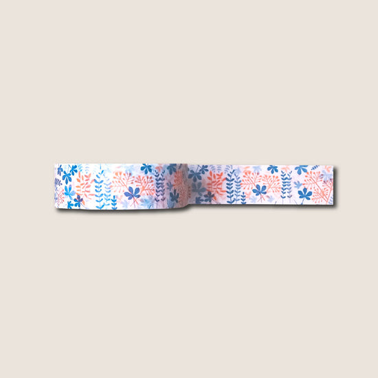 Washi Tape - Blooming Garden Blue