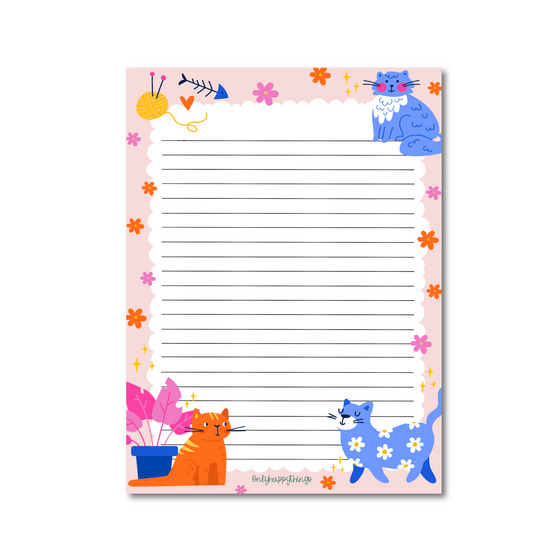 Notepad - Colorful Paws A5