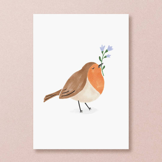 Postcard - Robin Bird