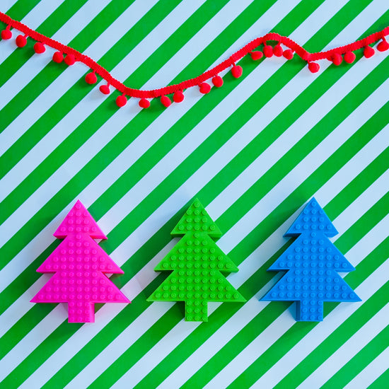 Kerstboom voor Lego blokjes - Pink
