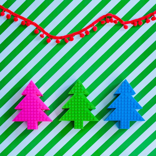 Kerstboom voor Lego blokjes - Pastel Pink