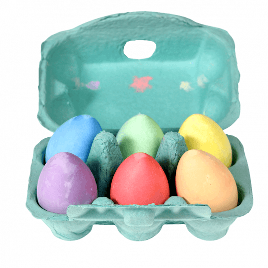 Stoepkrijt Eieren - 6 stuks