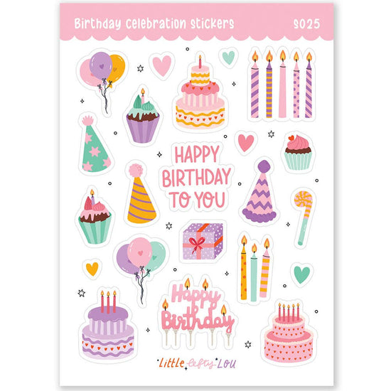 Sticker sheet - Birthday Celebration