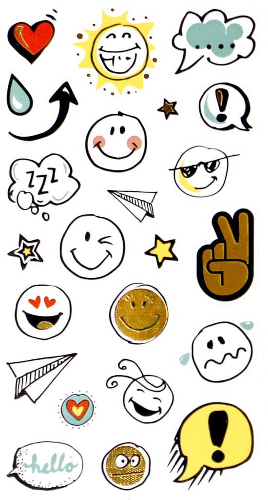 Notebook stickers - Smileys