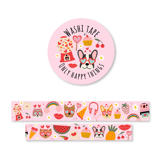 Washi tape - Pink valentine