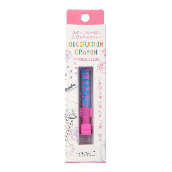 Decoration Crayon - Pink x Light Blue