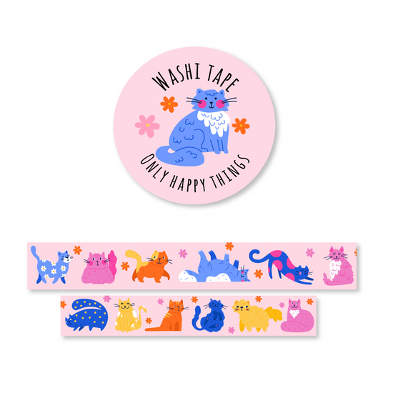 Washi tape - Colorful paws
