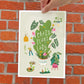 Kaart/Mini Poster (A5) - Crazy Plant Lady