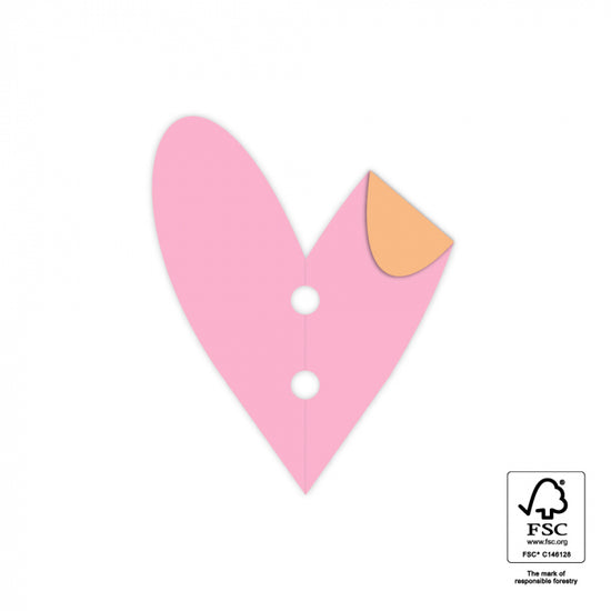 Cadeaulabels - Heart Pastel - 4 stuks