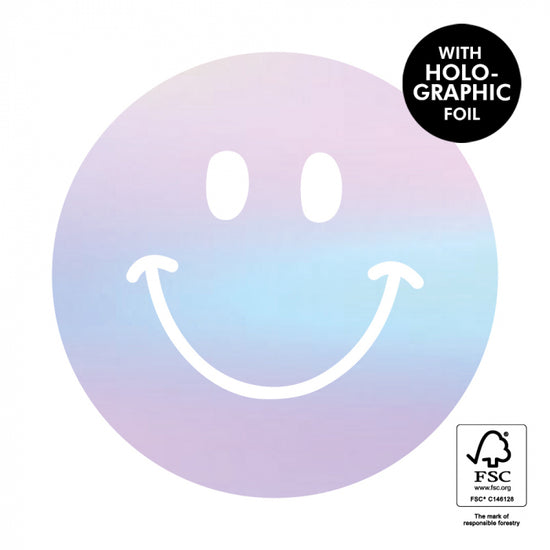 Stickers - Smileys Holographic - 9 stuks