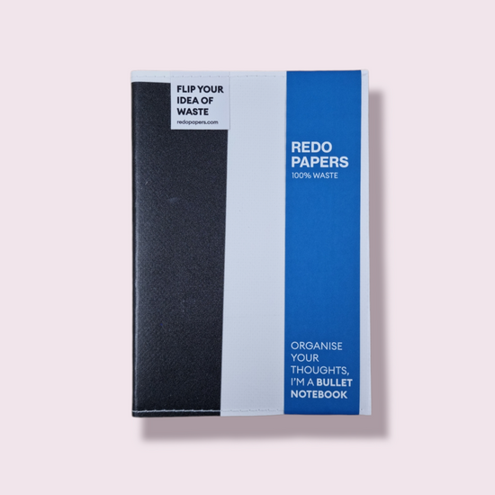 Bullet Notebook met Unieke Cover - Zwart Wit