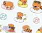 Stickervel - Red Pandas Poolfloats