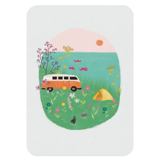 Postcard - Camping by the Sea