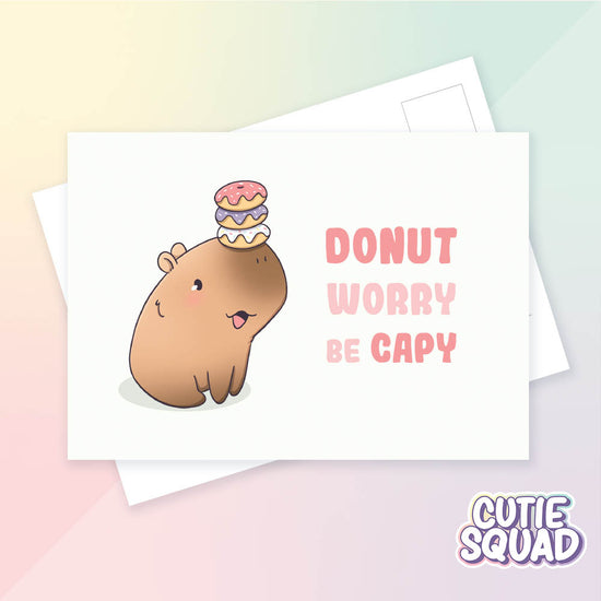 Kaart - Donut worry Be Capy