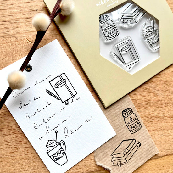 Clear stamps - Winter journaling