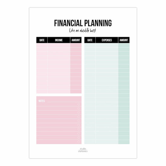 Notitieblok - Financial Planning